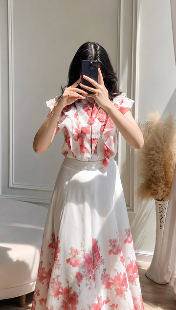 Rose Petal Dress Set