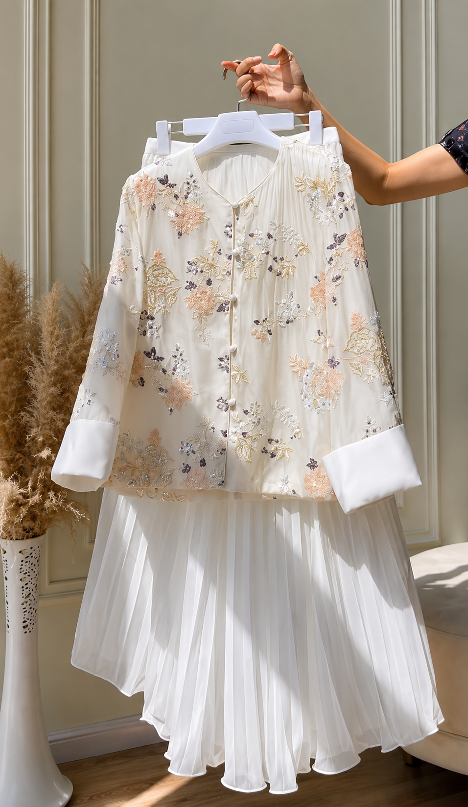 Pearl Petals Dress